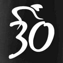 Cyklista oslavuje tridsiatku (30)