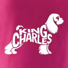 Kavalier king Charles španiel nápis v tele