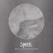 Smrk - vrstevnice v kruhu