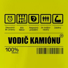 Čiarový kód - Vodič kamiónu Čiarový kód - Vodič kamiónu