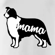 Border kolie mama obrys