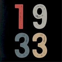 Vintage číslica 1933