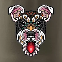 Knírač hlava barevná