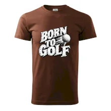 Born to golf černobílý drsný potisk