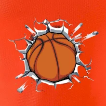 Basketbal lopta v triku