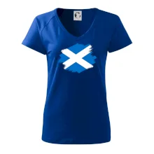 Škótska vlajka kreslená štetcom