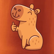 Kapybara s palcom hore Kapybara s palcom hore