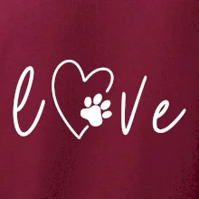 Love nápis zviera
