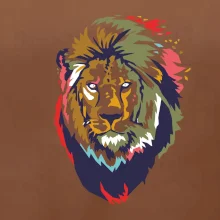 Hlava leva kreslená jednoduchá