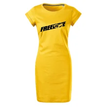 Freedive - nápis s potápačom