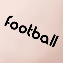 FOOTBALL nápis šikmo