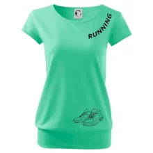 Running nápis šikmo