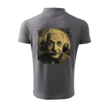 Albert Einstein so slúchadlami