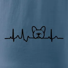 EKG Francúzsky buldoček hlava EKG Francúzsky buldoček hlava