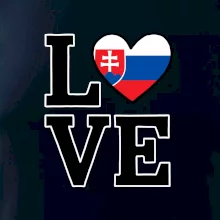 Love Slovenská vlajka Love Slovenská vlajka