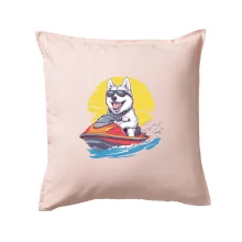 Husky na vodnom skútri