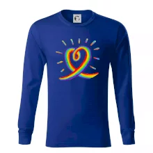 Srdce pride dúha kreslená