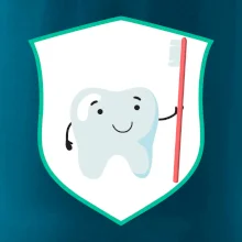 Zúbok na prsníku - zubná kefka