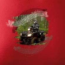 ATV štvorkolka v lese ATV štvorkolka v lese