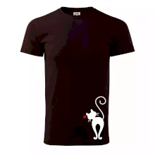 Zamilovaná mačka zozadu