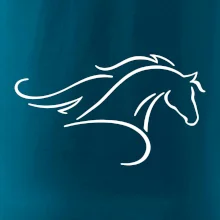 Kôň - bežiaci silueta hlavy Kôň - bežiaci silueta hlavy