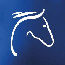 Kôň - hlava silueta