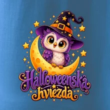 Halloweenska hviezda - sovička na mesiaci