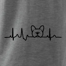 EKG Francúzsky buldoček hlava EKG Francúzsky buldoček hlava