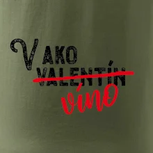 V ako Valentín víno