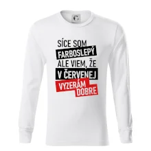 Síce som farboslepý, ale viem, že v červenej vyzerám dobre Síce som farboslepý, ale viem, že v červenej vyzerám dobre