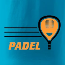 Padel - oranžová raketa