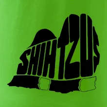 Shih-tzu - nápis v tele