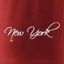 New York nápis písacím