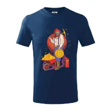 Baník ťaží Bitcoiny