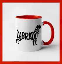 Labrador nápis v tele