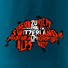 Mapy - názvy miest - Švajčiarsko