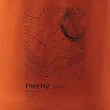 Plechý - vrstevnice v obdĺžniku