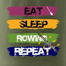 Eat sleep rowing repeat farebné Eat sleep rowing repeat farebné