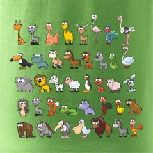 Tričko plné zvieratiek