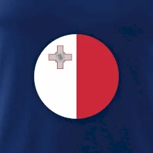 Vlajka Malta okrúhla veľká