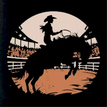 Bucking horse dívka Bucking horse dívka