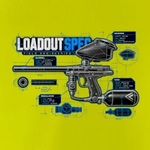 Technický výkres výstroja pre paintball