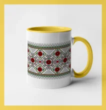 Ukrajinský vzor - Červeno Zelený