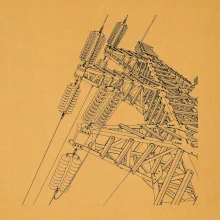 Nákres stožiara vysokého napätia