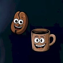 Parové tričko - Hrnček a káva