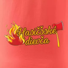 Hasičšské dievča oheň a sekera