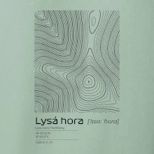 Lysá hora - vrstevnice v obdĺžniku