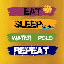 Eat sleep watter polo farebné