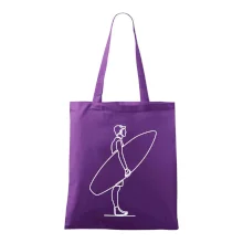 Surfer stojaci jedným ťahom