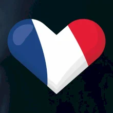 Francúzska vlajka srdca